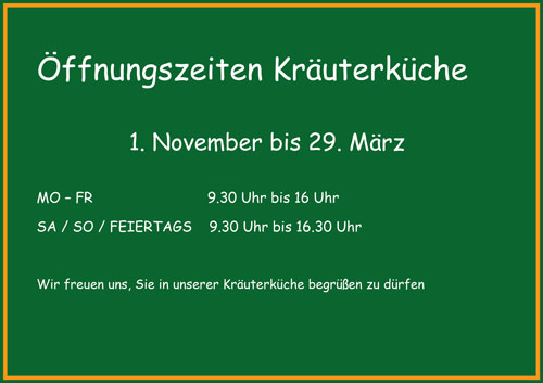 Gaststätte Öffnungszeiten ab 2025